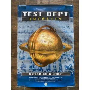 Test Dept Poster 1995 Totality KK Records Promo VINTAGE (14)